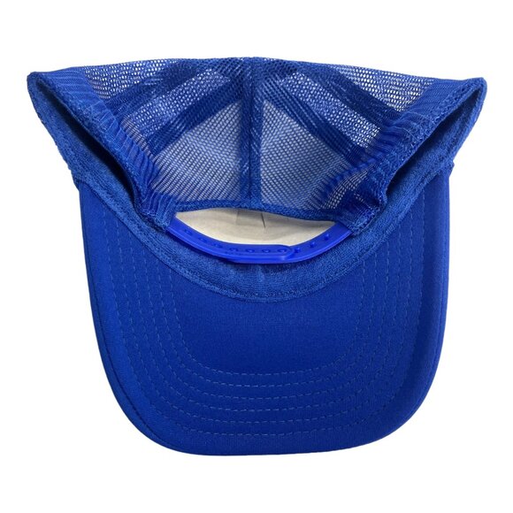 NEW LOS ANGELES DODGERS LA ROYAL BLUE UPSIDE DOWN TRUCKER HAT MESH ADULT SIZE - Picture 3 of 3